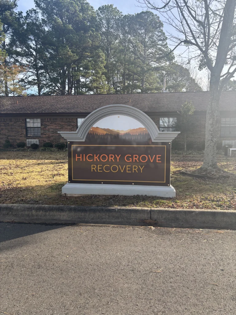 Sign outside Hickory Grove